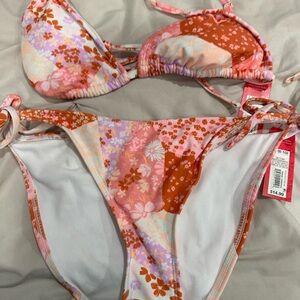 Target Pink and Orange Bikini Top